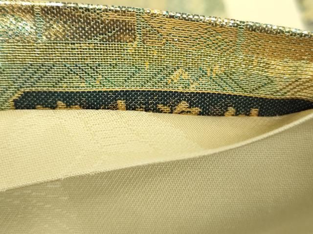 平和屋着物▼両面 全景全通柄袋帯 洛中洛外図 金糸 正絹 逸品 DABJ8897ps