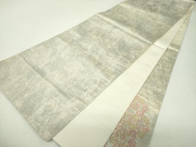平和屋着物▼中国三大刺繍 相良刺繍 総刺繍 太鼓柄袋帯 鳳凰花文 引箔 正絹 逸品 DABJ8926ps