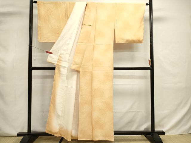 平和屋着物■上質な小紋 墨流し地紋 暈し染め 正絹 逸品 DABJ9013ya