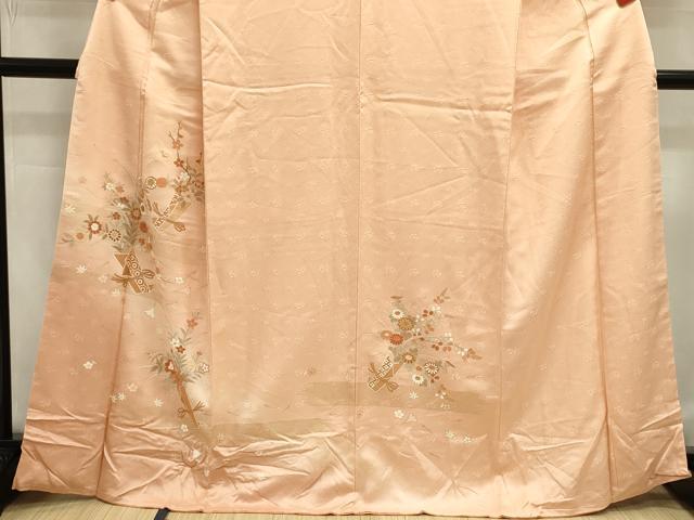 平和屋着物■訪問着 飾花文 金彩 正絹 逸品 DABJ9016ya