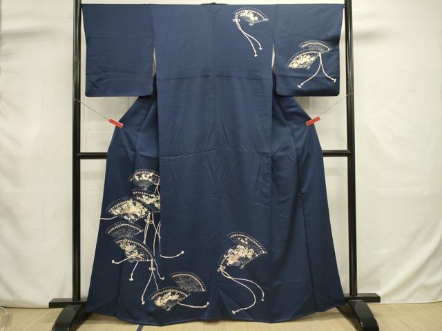 平和屋着物■訪問着 檜扇花文 正絹 逸品 DABJ9021ya
