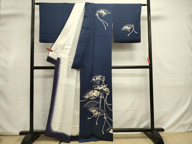 平和屋着物■訪問着 檜扇花文 正絹 逸品 DABJ9021ya