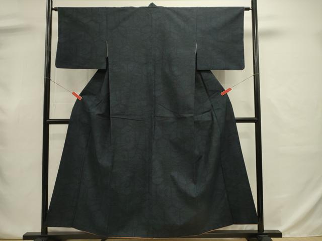 平和屋着物■上質な紬 亀甲花唐草文 正絹 逸品 DABJ9034ya