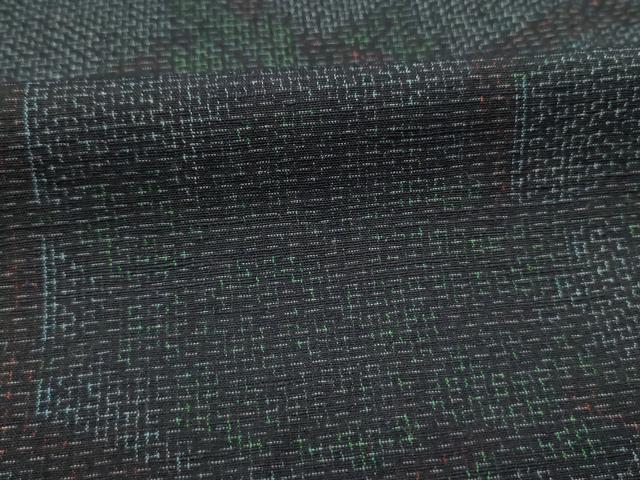 平和屋着物■上質な紬 亀甲花唐草文 正絹 逸品 DABJ9034ya