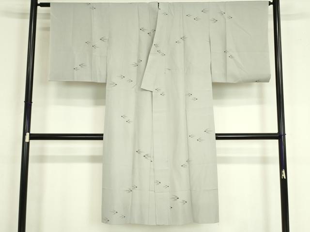 平和屋着物■長襦袢 単衣 燕絣 正絹 逸品 DABJ9059ya