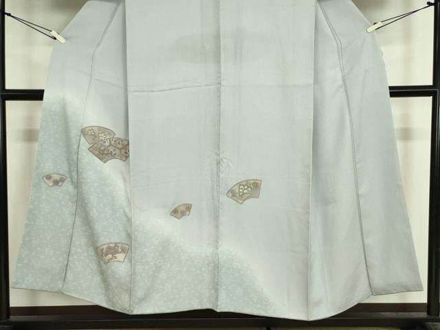 平和屋着物■中国三大刺繍 スワトウ刺繍 汕頭刺繍 訪問着 地紙花文 暈し染め 正絹 逸品 DABJ9124ya