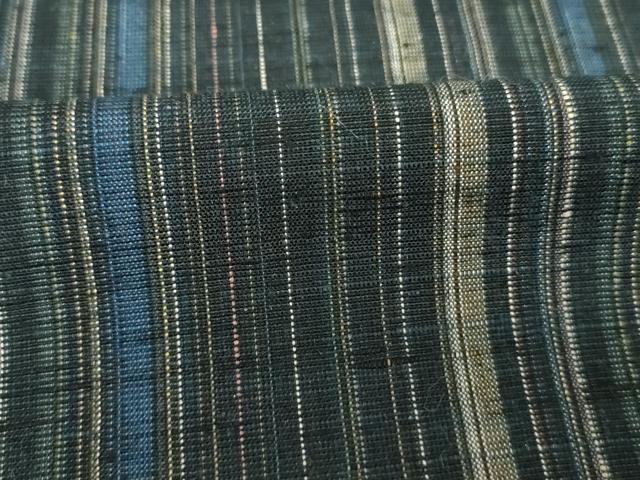 平和屋着物■上質な紬 間道 正絹 逸品 未使用 DABJ9128ya