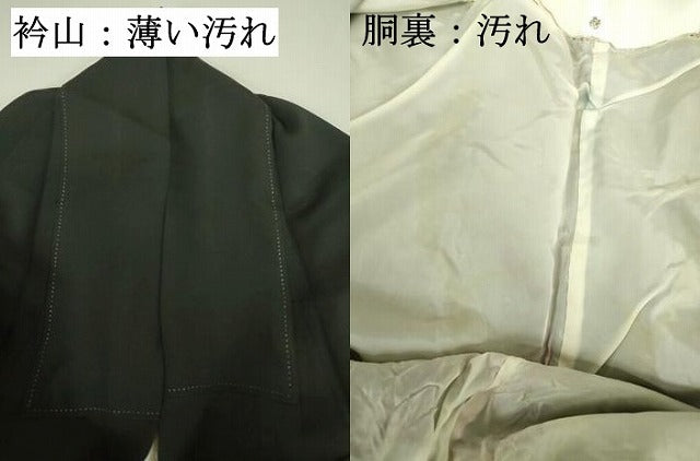 平和屋着物■豪華黒留袖 作家物 駒刺繍 地紙花文 宝尽くし 金銀彩 正絹 逸品 DABJ9129ya