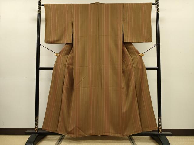 平和屋着物■上質な小紋 間道 正絹 逸品 DABJ9161ya
