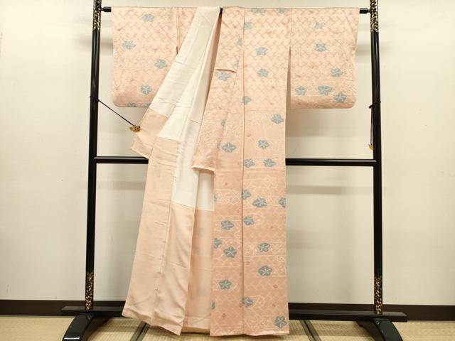 平和屋着物■上質な小紋 絞り 舞梅文 正絹 逸品 DABJ9182ya