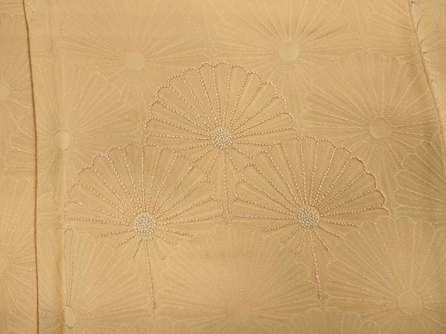 平和屋着物■中国三大刺繍 相良刺繍 訪問着 菊青海波 暈し染め 正絹 逸品 DABJ9185ya
