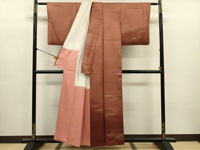平和屋着物■訪問着 霞文 暈し染め 金彩 正絹 逸品 DABJ9192ya