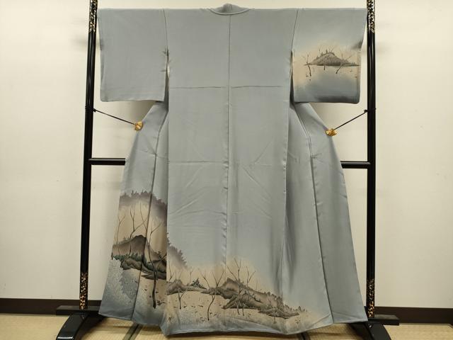 平和屋着物■訪問着 風景文 暈し染め 正絹 逸品 DABJ9196ya