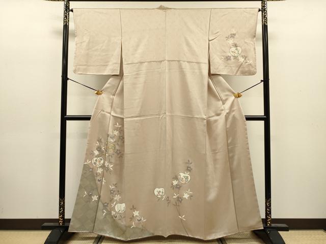 平和屋着物■訪問着 草花文 金彩 正絹 逸品 DABJ9208ya