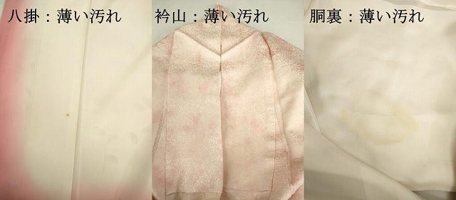 平和屋着物■訪問着 駒刺繍 枝花文 暈し染め 正絹 逸品 DABJ9229ya