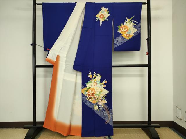 平和屋着物■訪問着 風景花車文 金彩 正絹 逸品 DABJ9235ya