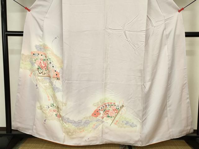 平和屋着物■訪問着 檜扇花文 暈し染め 金彩 正絹 逸品 DABJ9238ya