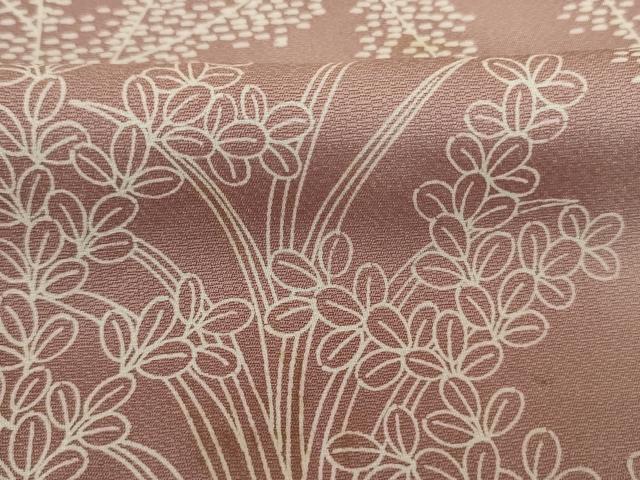 平和屋着物■訪問着 枝葉文 暈し染め ロング丈 正絹 逸品 DABJ9240ya