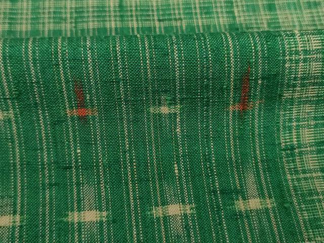 平和屋着物■上質な紬 格子 正絹 逸品 DABJ9269ya