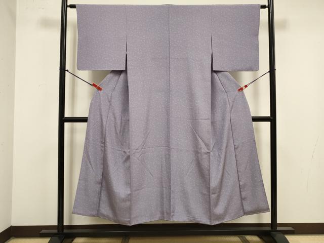 平和屋着物■江戸小紋 葡萄蔦の葉文 正絹 逸品 DABJ9287ya