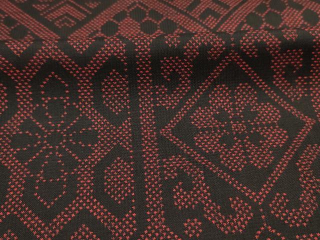 平和屋着物■本場大島紬 7マルキ 亀甲花文 正絹 逸品 DABJ9294ya