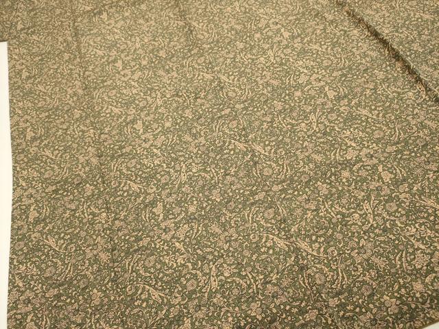 平和屋着物■上質な小紋 更紗花文 正絹 逸品 DABJ9307ya