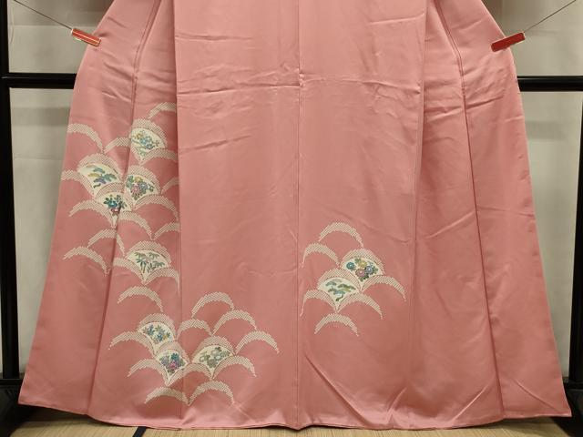 平和屋着物■訪問着 青海波花文 正絹 逸品 DABJ9336ya