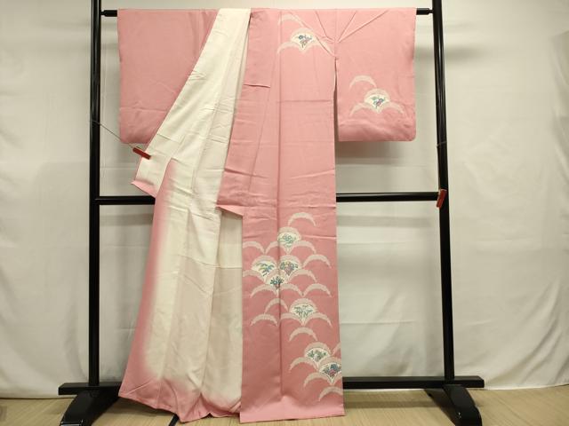 平和屋着物■訪問着 青海波花文 正絹 逸品 DABJ9336ya