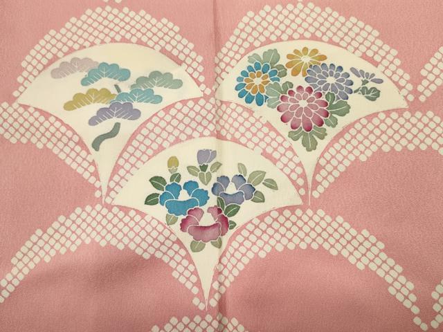 平和屋着物■訪問着 青海波花文 正絹 逸品 DABJ9336ya