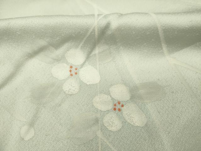 平和屋着物■上質な小紋 枝花文 暈し染め 正絹 逸品 DABJ9366ya