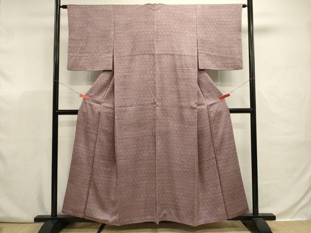 平和屋着物■江戸小紋 亀甲花尽くし文 田中未治郎 正絹 逸品 DABJ9368ya