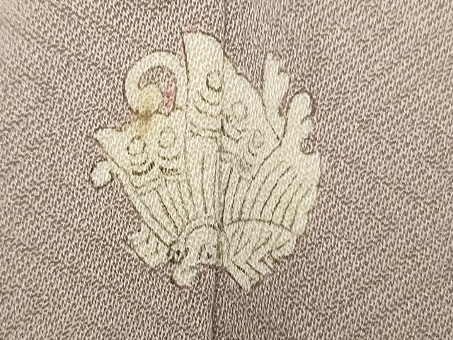 平和屋着物■上質な色無地 紗綾形地紋 霞色 正絹 逸品 DABJ9392ya
