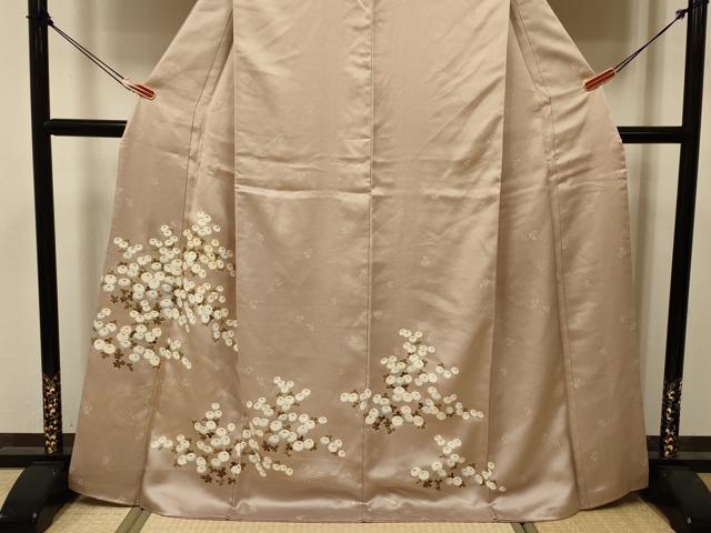 平和屋着物■訪問着 駒刺繍 小花尽くし 金彩 正絹 逸品 DABJ9398ya