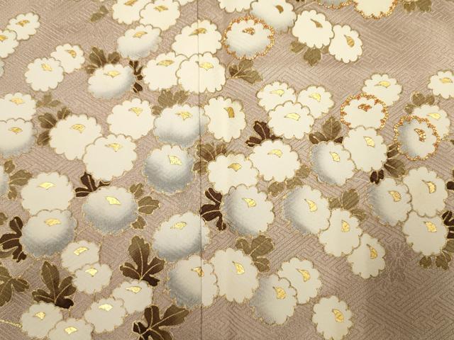 平和屋着物■訪問着 駒刺繍 小花尽くし 金彩 正絹 逸品 DABJ9398ya