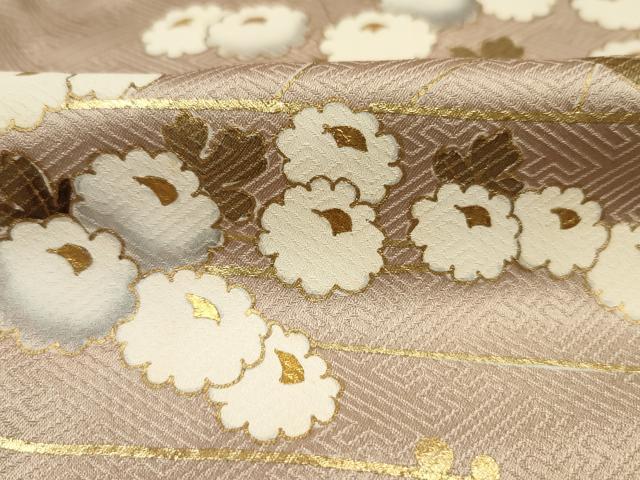 平和屋着物■訪問着 駒刺繍 小花尽くし 金彩 正絹 逸品 DABJ9398ya