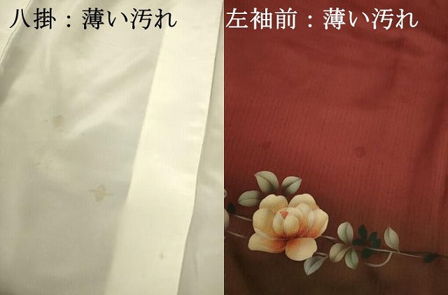 平和屋着物■訪問着 舞蝶花文 暈し染め 金彩 正絹 逸品 DABJ9484ya