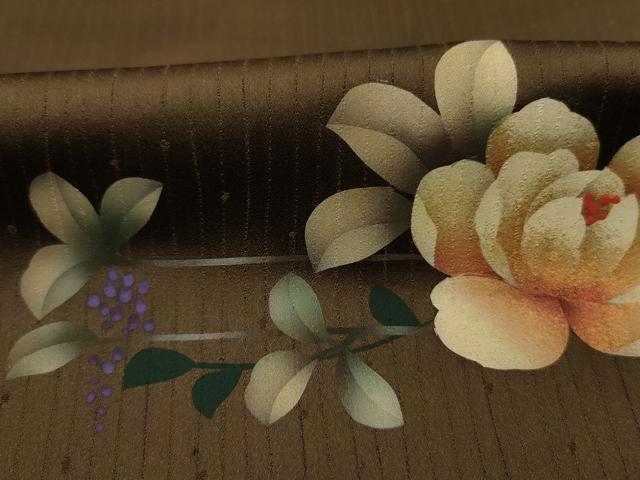 平和屋着物■訪問着 舞蝶花文 暈し染め 金彩 正絹 逸品 DABJ9484ya