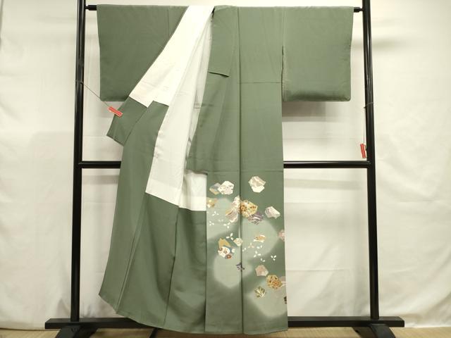 平和屋着物■豪華色留袖 刺繍 抽象花文 暈し染め 金彩 正絹 逸品 DABJ9488ya