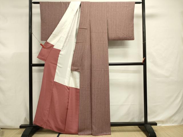 平和屋着物■上質な小紋 間道 正絹 逸品 DABJ9490ya