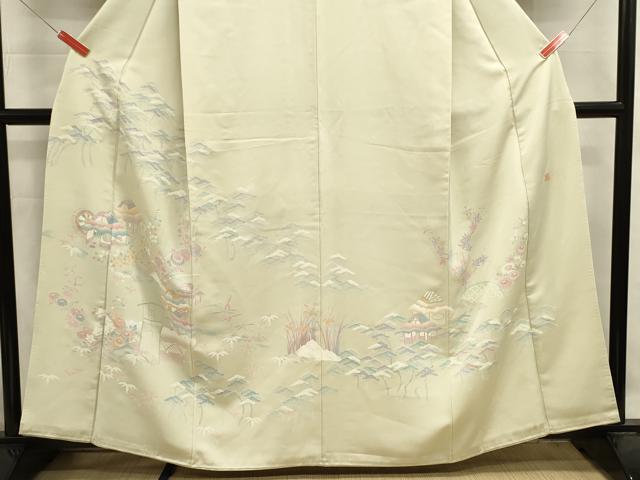 平和屋着物■豪華色留袖 作家物 風景花文 正絹 逸品 DABJ9491ya