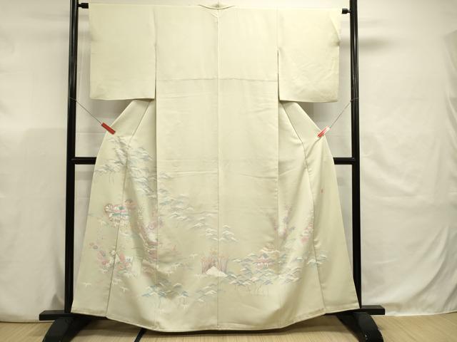 平和屋着物■豪華色留袖 作家物 風景花文 正絹 逸品 DABJ9491ya