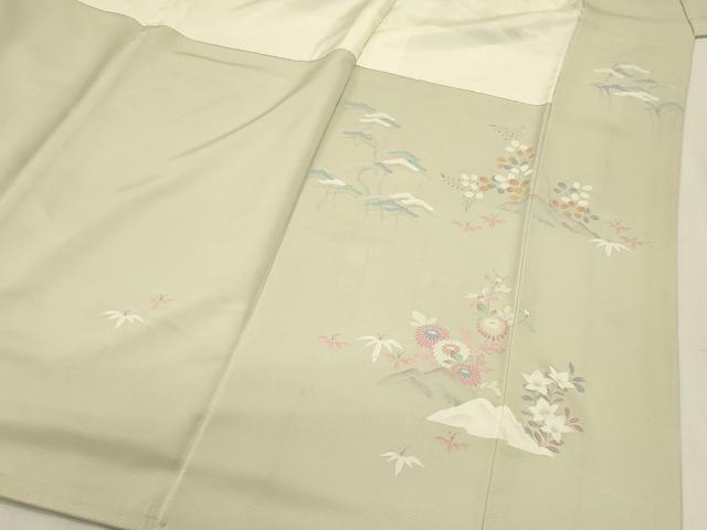 平和屋着物■豪華色留袖 作家物 風景花文 正絹 逸品 DABJ9491ya