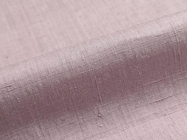 平和屋着物●本場眞綿絢結城紬 反物 着尺 葡萄鼠色 証紙付き 逸品 未使用 DABJ9531we