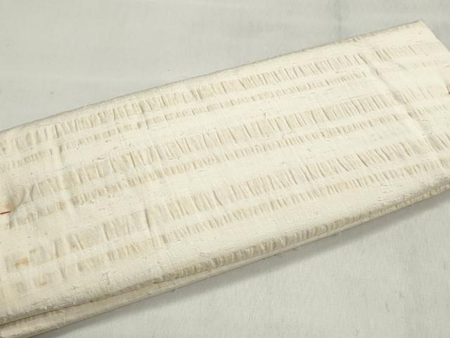 平和屋着物▼羽織・コート 白生地 反物 羽尺 生成り色 逸品 未使用 DABJ9546we