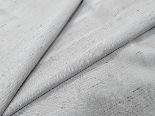 平和屋着物●ぜんまい紬 霞文 ますいわ屋扱い 正絹 逸品 未使用 DABK0010ud