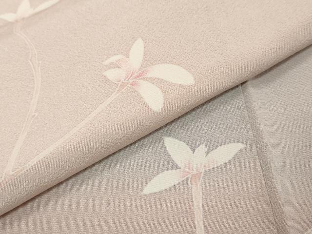 平和屋着物●訪問着 枝花文 暈し染め 正絹 逸品 DABK0025ud