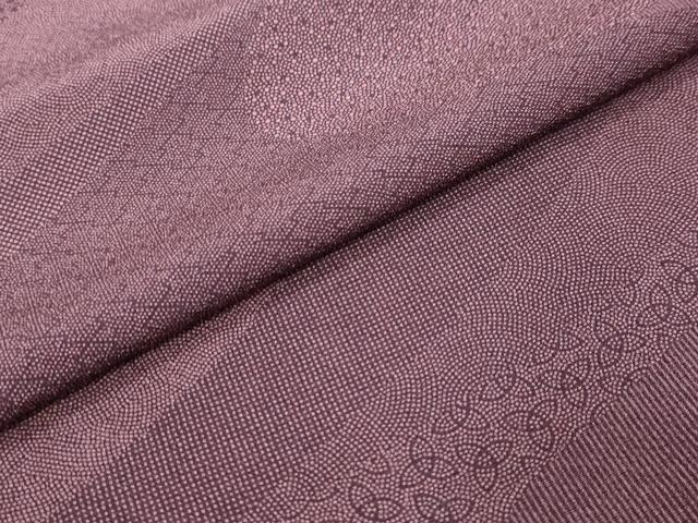 平和屋着物●伝統工芸師 服部光擴 江戸小紋 流水吉祥文 正絹 逸品 未使用 DABK0051ud