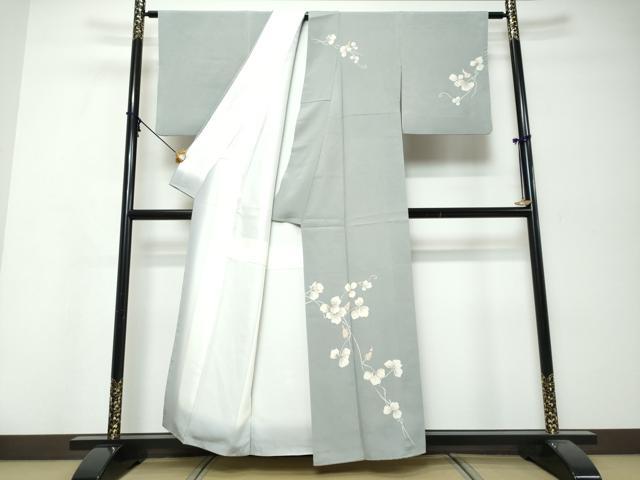 平和屋着物●訪問着 蔦の葉文 正絹 逸品 DABK0058ud