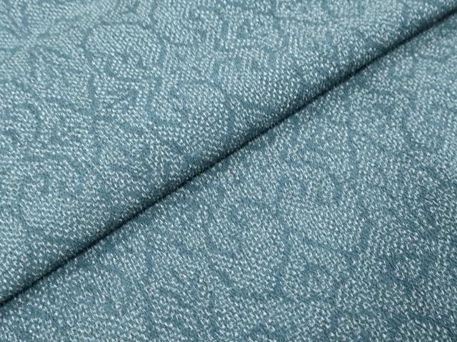 平和屋着物●本塩沢 抽象文様 正絹 逸品 DABK0085ud