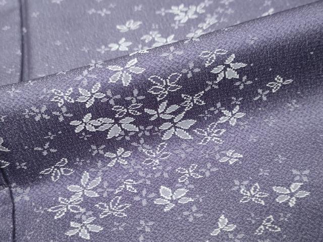 平和屋着物●上質なお召 舞花文 正絹 逸品 DABK0090ud